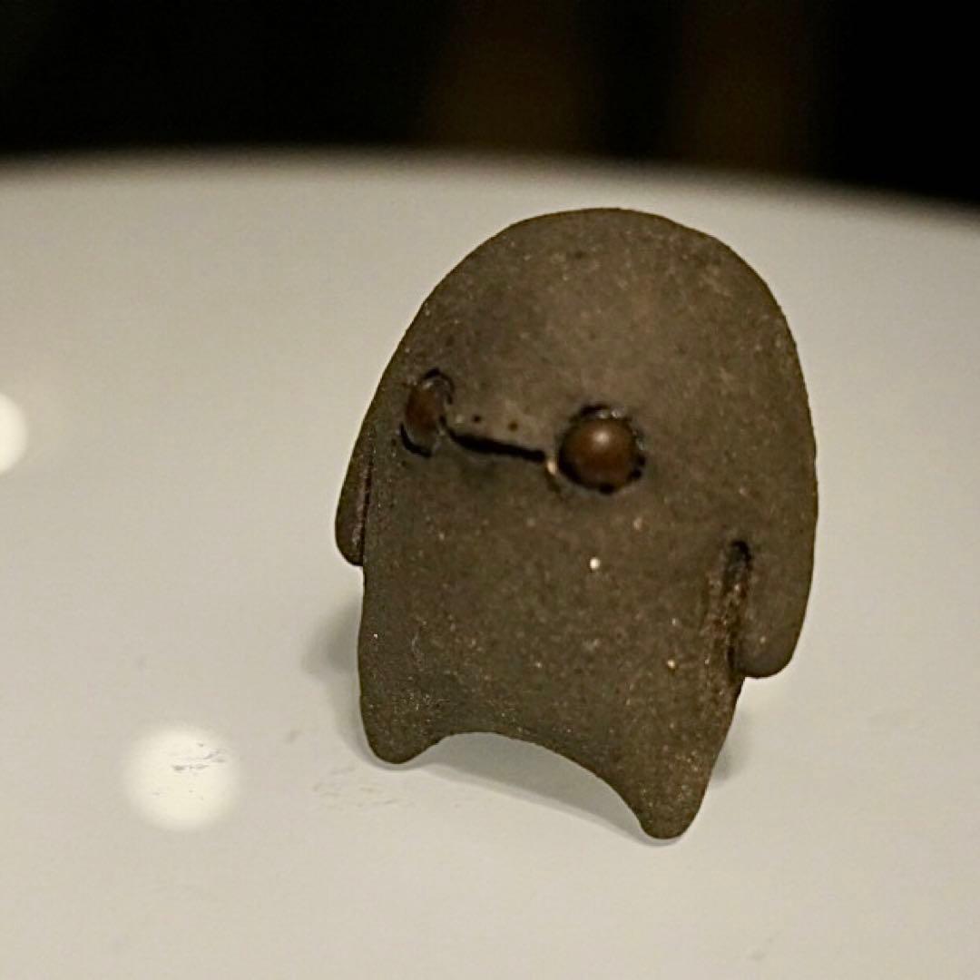 ⑤黒マラカスぼうや　ミヤチヤスヨさん　常滑焼　レア