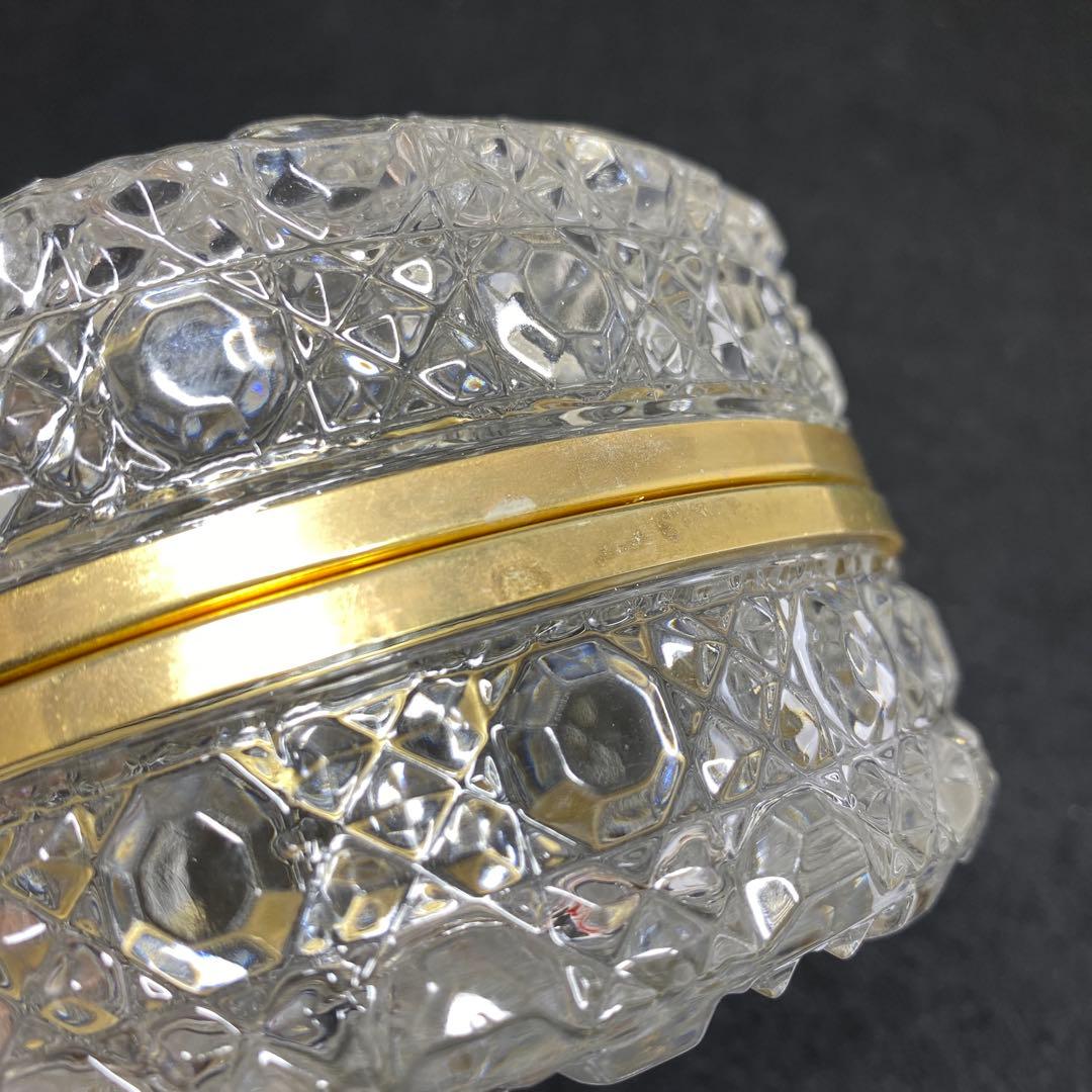 オールドバカラ ダイヤモンドピエール 蓋物 タサコサ 東里7-1210☆1F