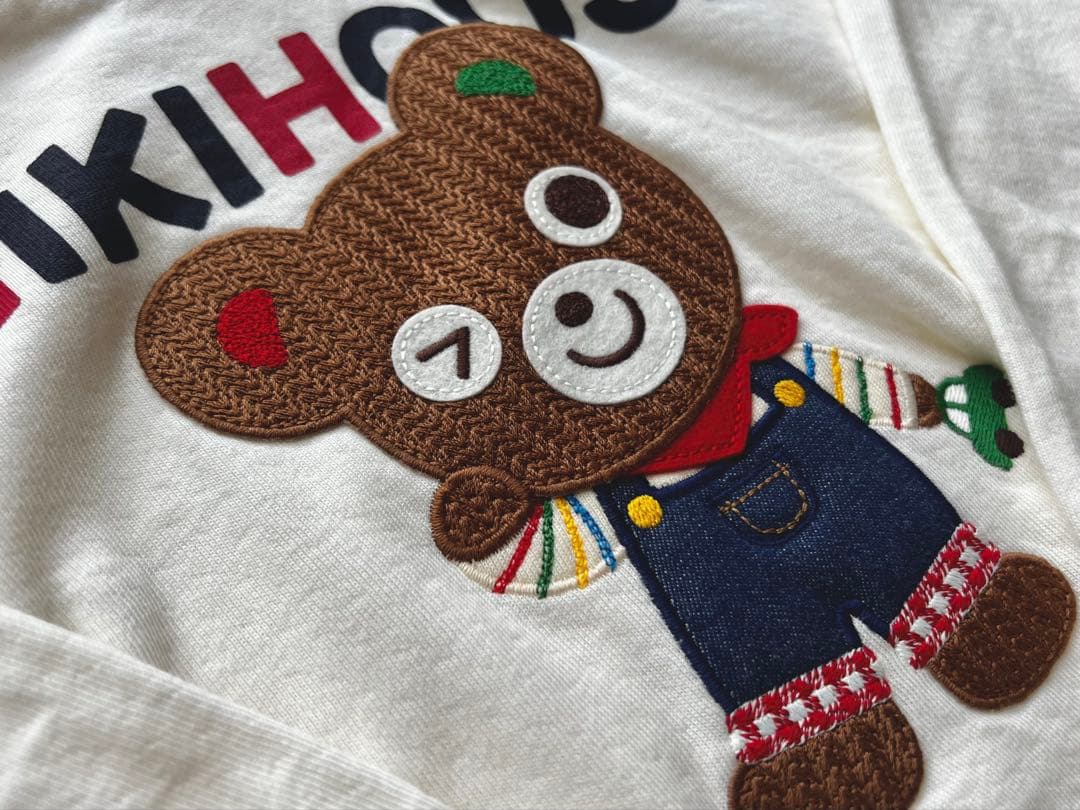 MIKIHOUSE フード付きトレーナー アイボリー