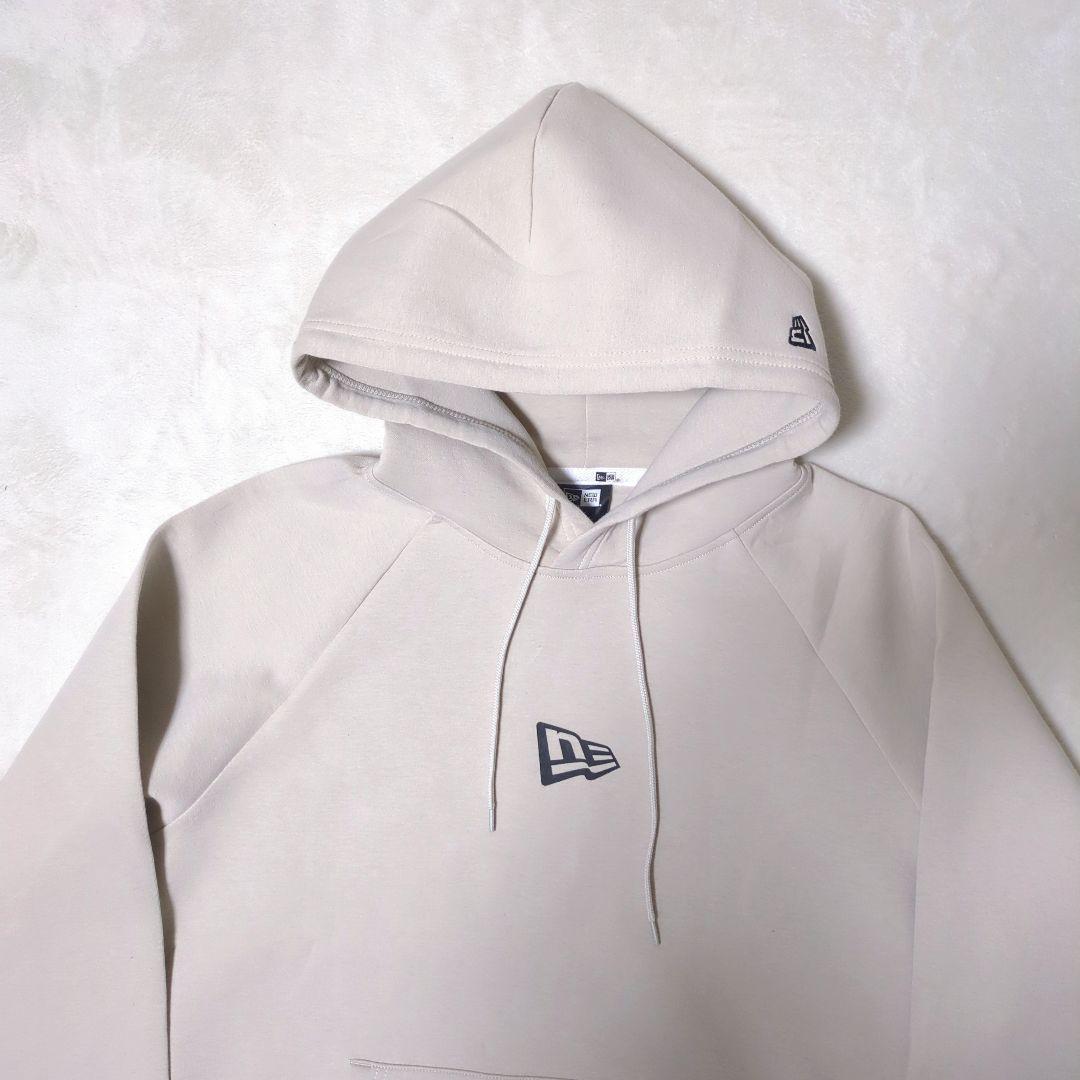 未使用 NEWERA ダンボール テック プルオーバー フーディー ベージュ L