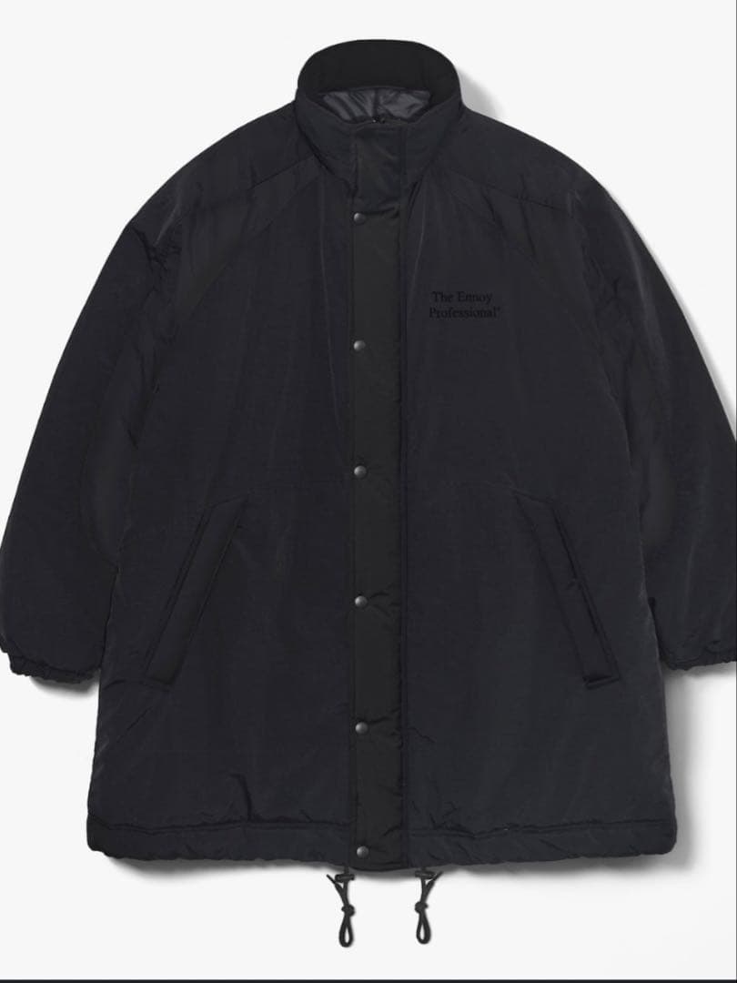 ジャケット・アウター Padded Nylon Bench Coat (Black/Black) XL