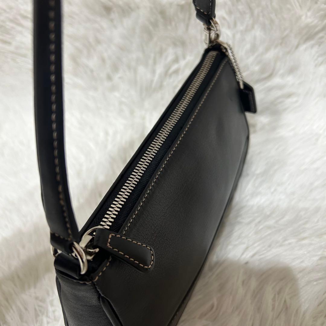 未使用級✨COACH ワンショルダーバッグ アクセサリーポーチ レザー y2k