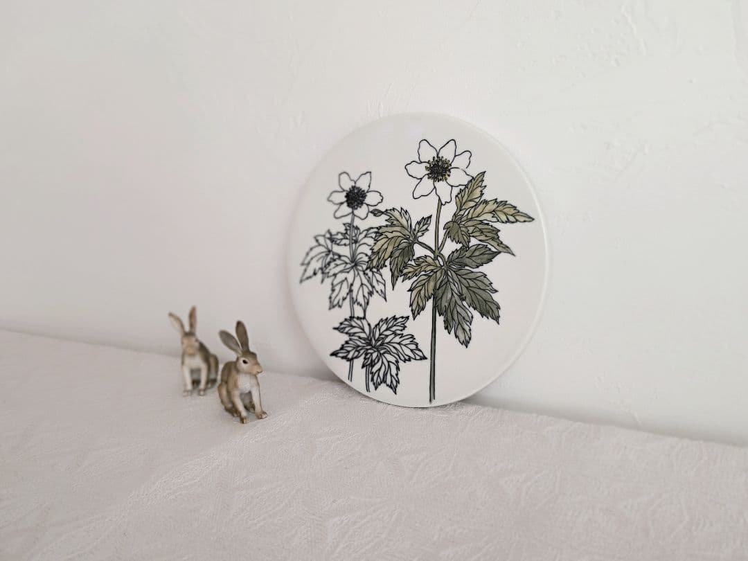 【Ribuさま】vintage flower tile ❀ 野に咲くお花の 陶板