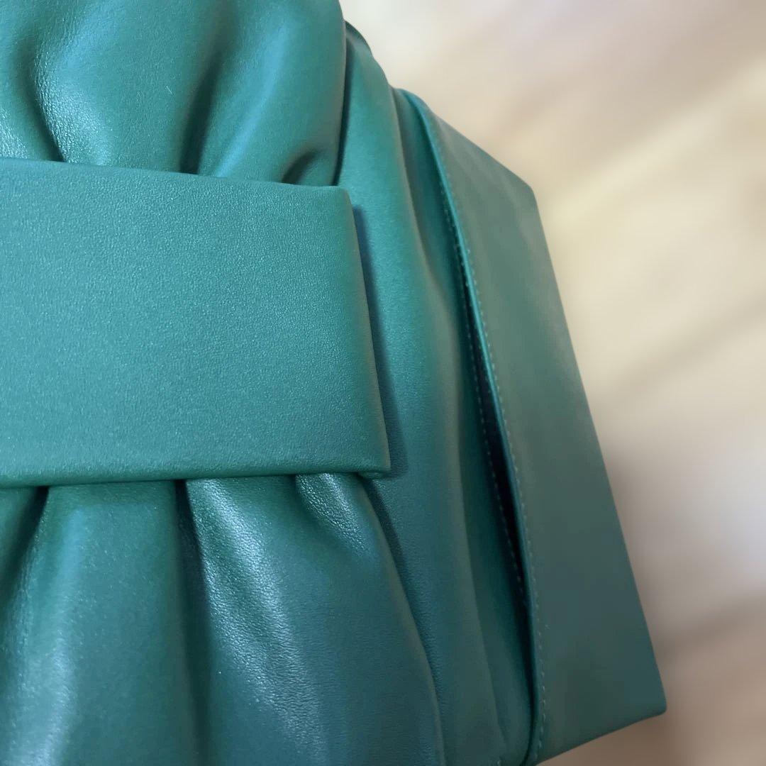 kate spade リボンデザイン ショルダーバッグ 緑