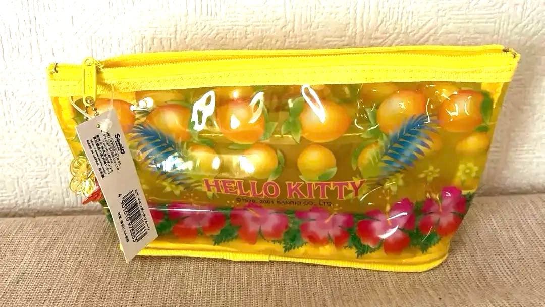 激レア!!サンリオハローキティ南国フルーツトロピカル　ハイビスカス　ポーチ