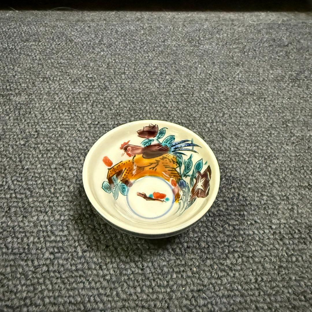 ❇️未使用❇️九谷焼 做古九谷手花鳥給 酒器 徳利×2 お猪口×5セット