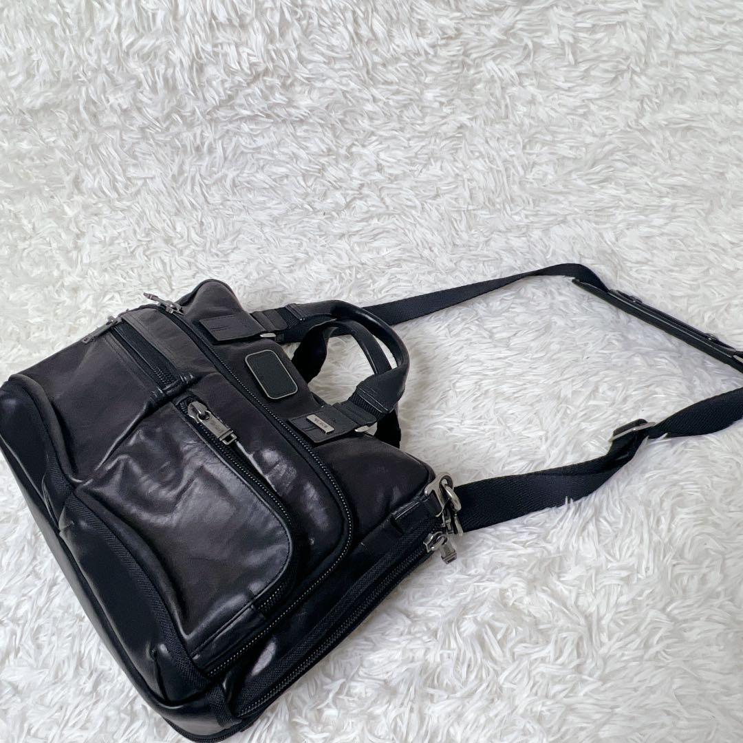 TUMI ALPHA BRAVO スリム コミューター ブリーフケース　レザー