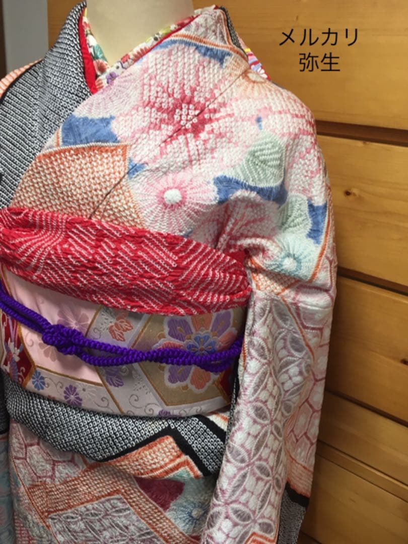 ちくわ様 藤娘きぬたや 本振袖 総絞り - メルカリ