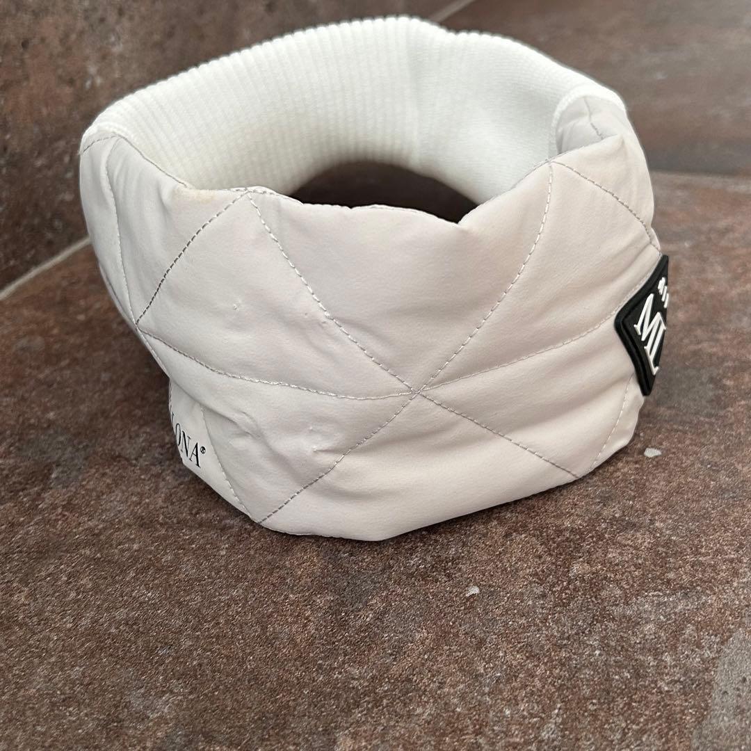 MARK & LONA 異素材切替ニットサンバイザー　ホワイト