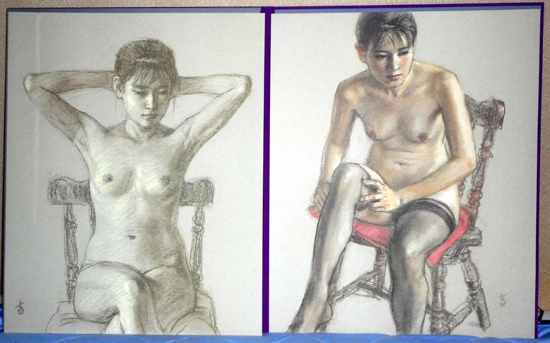 【値下】高塚省吾 素描集『女たち』（芸術新聞社）外箱付き 極美品 1993年初版