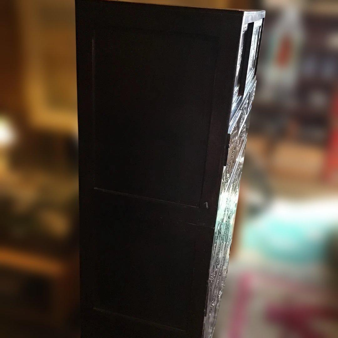 アンティーク軽井沢彫り 箪笥 収納 家具 3段 アンティーク軽井沢彫り