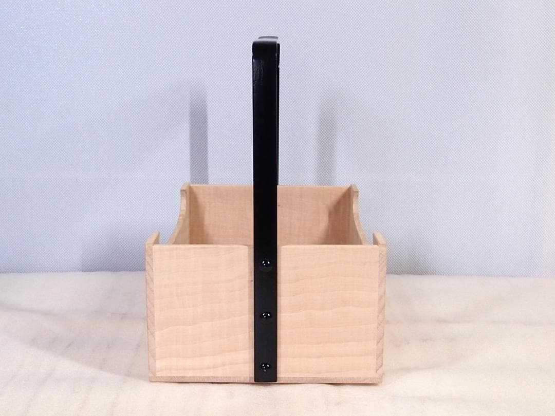 【未使用】山中漆器 塗師:助田宗明 竹の手付き煙草盆 莨盆 煙草道具/茶道具