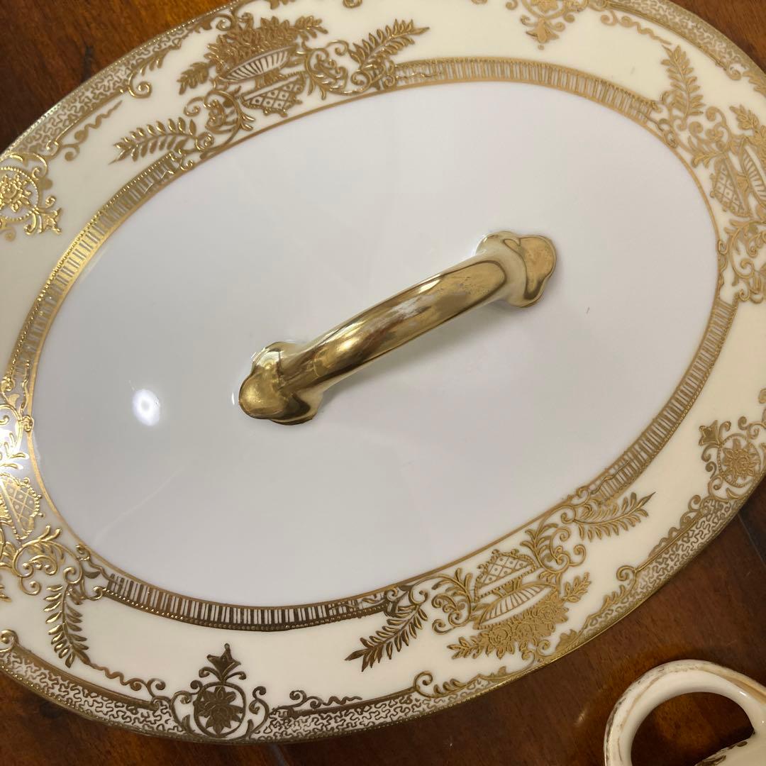 SALE 未使用品 オールドノリタケ スープチューン アンティーク 金彩
