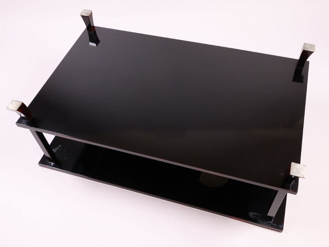 前端雅峯 二段卓 冠卓 曙塗 つぼつぼ透かし 月と草