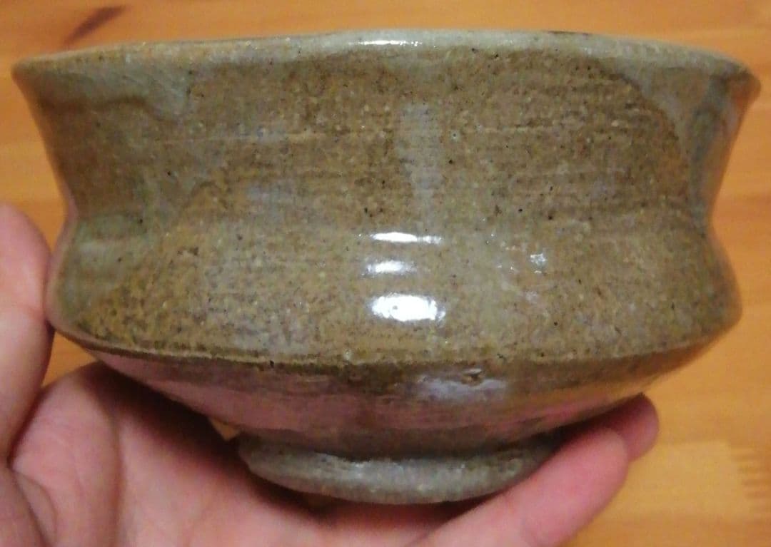 小林一雅作 唐津焼 絵唐津 沓 茶碗 共箱 共布 茶道具