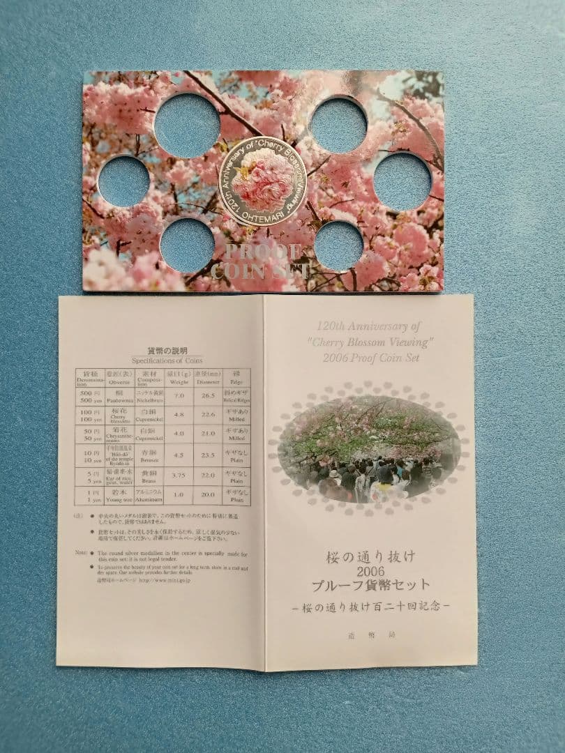 造幣局、桜の通り抜け2006プルーフ貨幣セットの銀メダルのみ - メルカリ