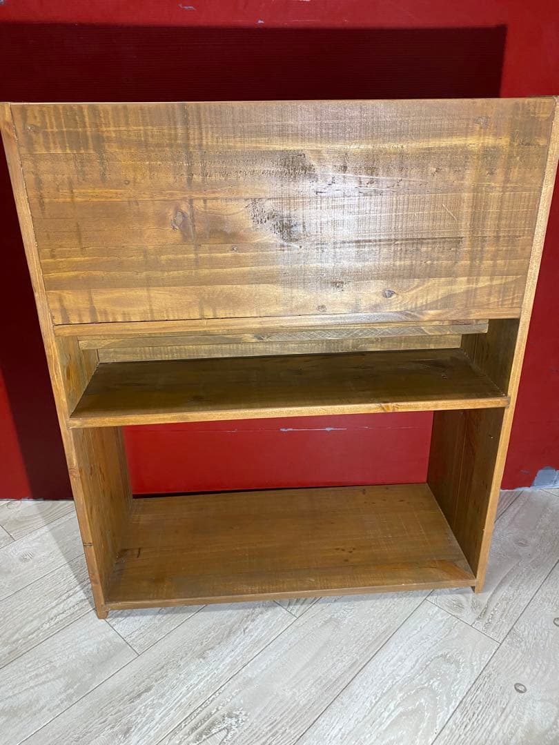 ☆大人気☆niko and… ウッドマガジンラック 店舗什器 レトロ