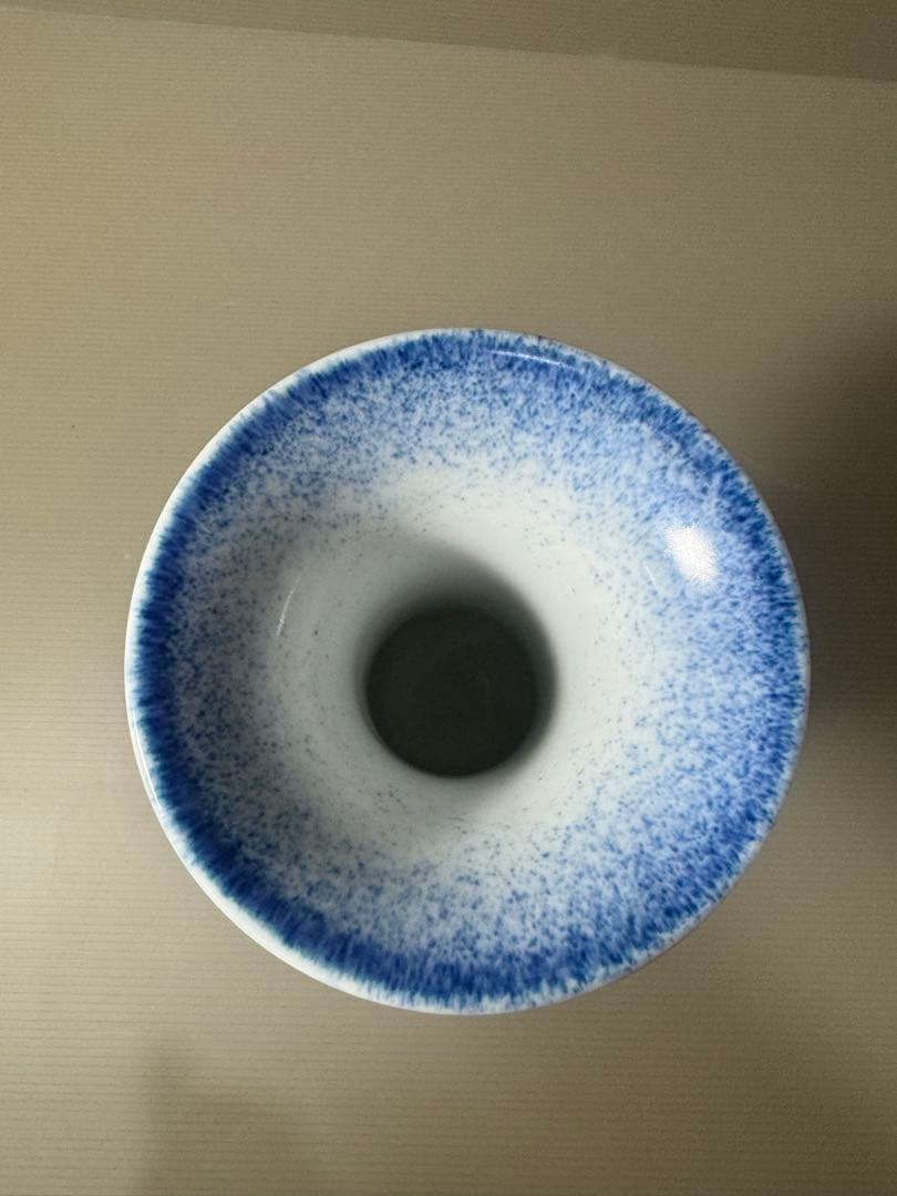 2116 深川製磁　染付鶴文　花瓶