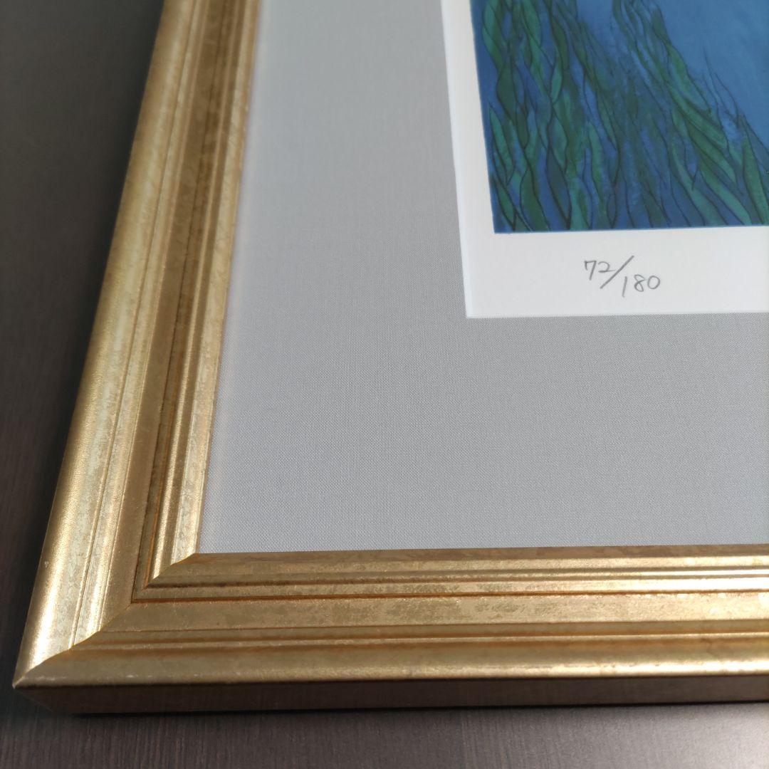 平松 礼二 リトグラフ 額装 ☆ 直筆サイン・エディション有り ☆ 限定版画