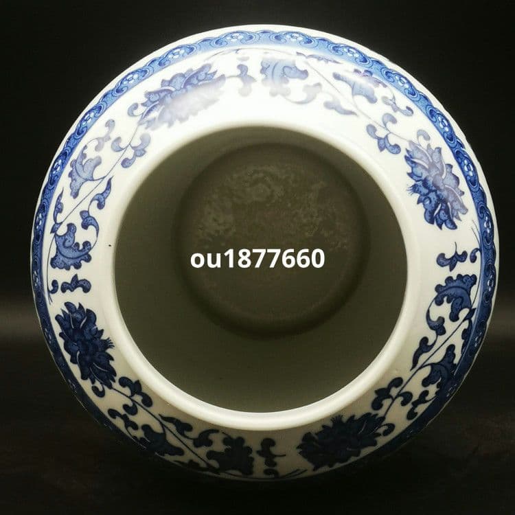 青花龍紋将軍壺 景徳鎮 陶磁器 装飾品 現代工芸品 美術品 置物 - メルカリ