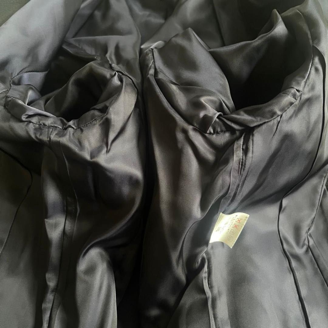 美品【フォクシー】コート ジャケット カシミヤ 金ボタン ブラック