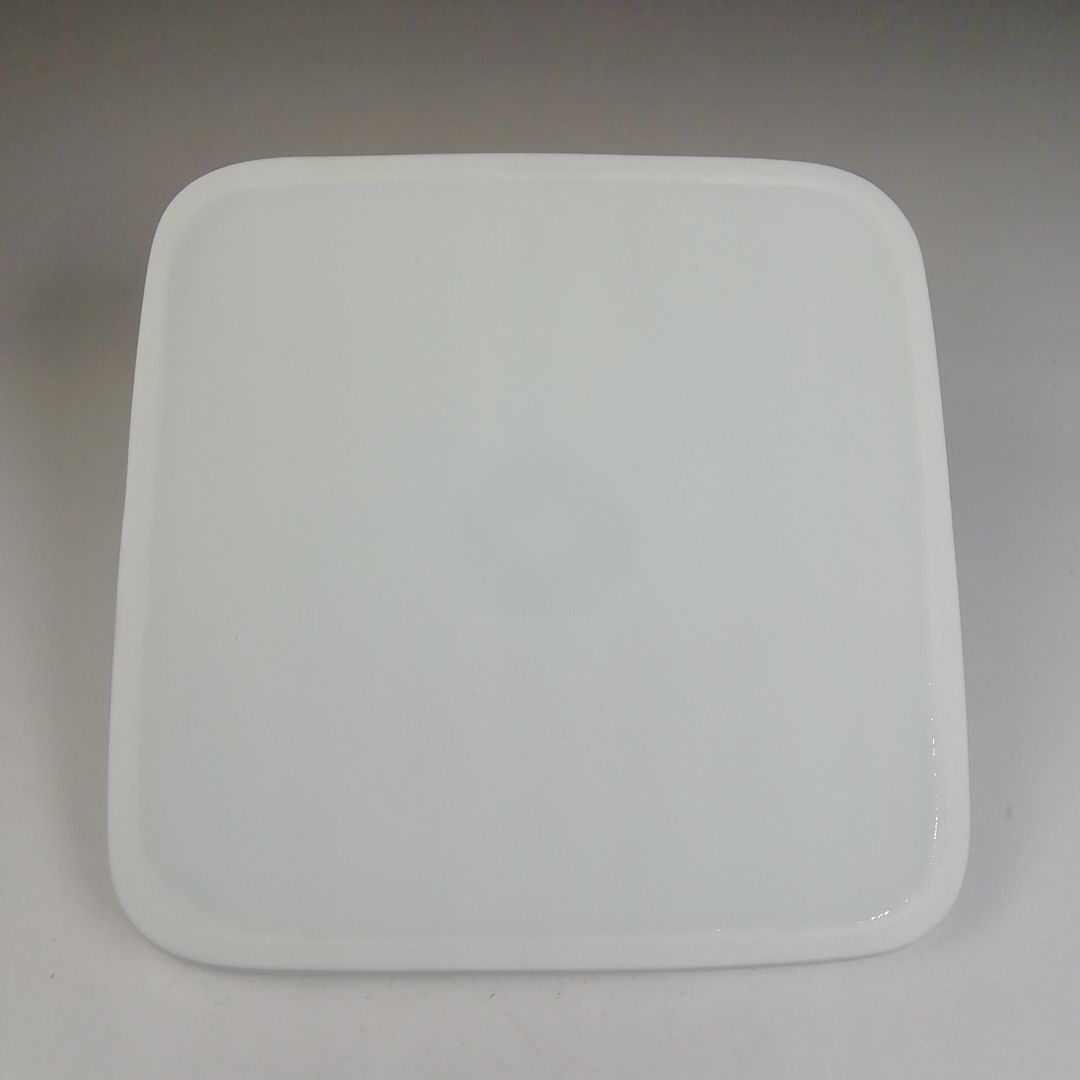 T721 水指 『白磁 染付 竹林』『四方水指』『横石喜助』 共箱 茶道具