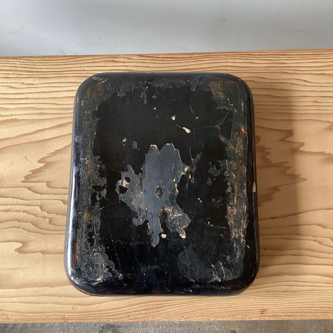 大きな硯と箱　眞彰　共箱付　書道具　蓋付　古硯　中国 時代物