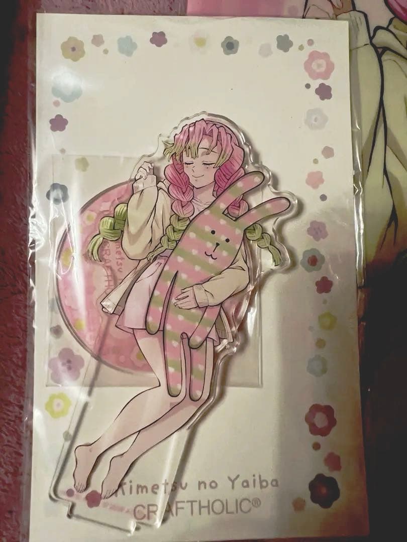 甘露寺蜜璃ブランケット 、アクリルスタンド 　 クラフトホリック セット鬼滅の刃