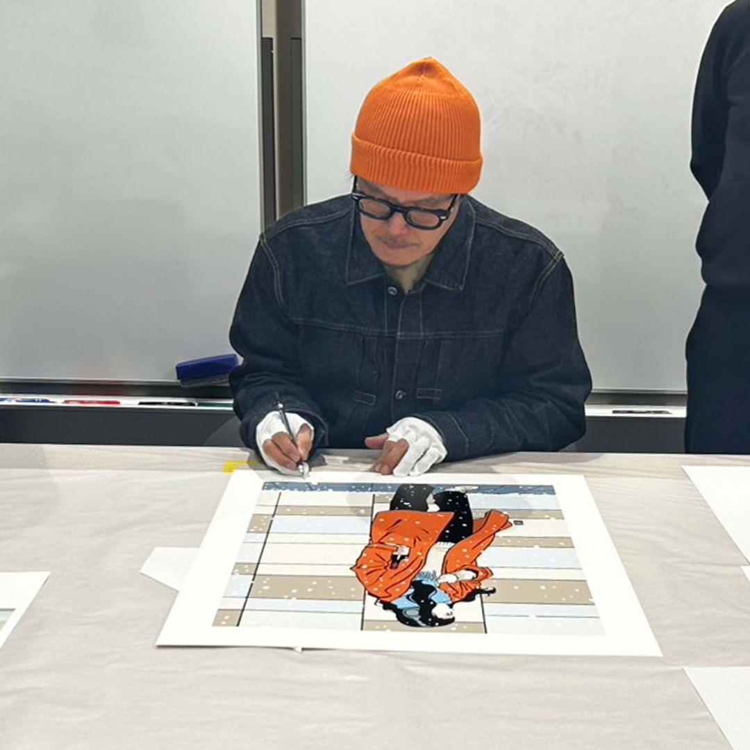 江口寿史エディションサイン入り版画「first 」