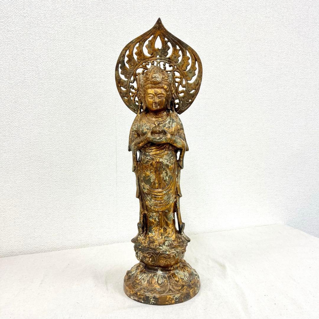 仏教美術 江戸時代 玉眼 大日如来 木彫 仏像古仏 極上品 清・仏教古