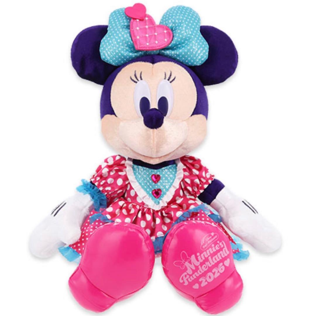 パルパルーザ　ミニーのファンダーランド　ぬいぐるみ　ぬいぐるみバッジ　4点セット