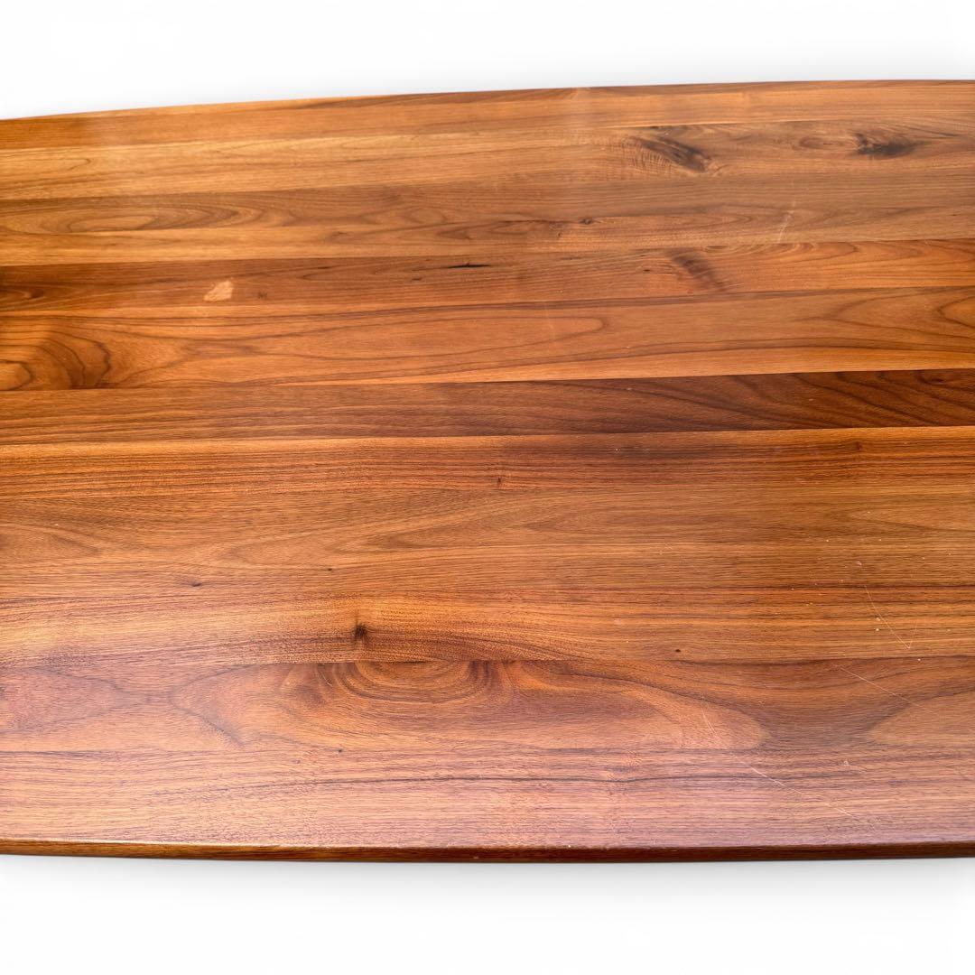 無印良品　ダイニングテーブル　ウォールナット　楕円　150cm 食卓　無垢材