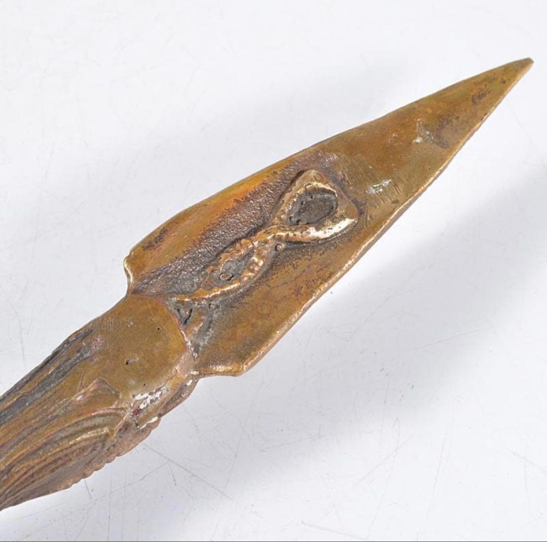 チベット密教法具 古銅鍍金 金剛杭 プルパ 骨董 アンティーク