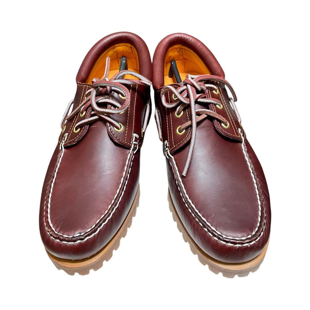 【新品】【未使用】26cm ティンバーランド 3eye モカシン バーガンディ