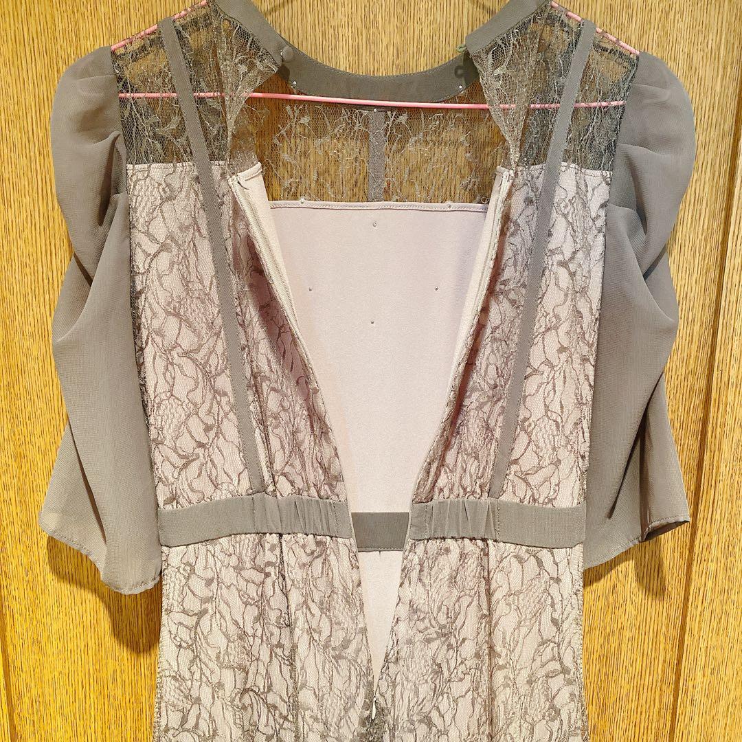 【匿名発送】VANESSA HEART＊パフスリーブミモレ丈ワンピース