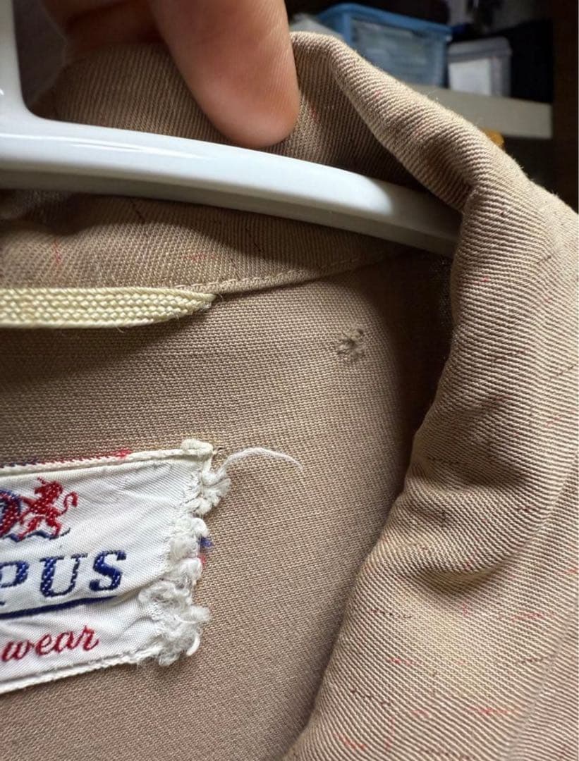 50s CAMPUS rayon gabardine jacket 絣 - メルカリ