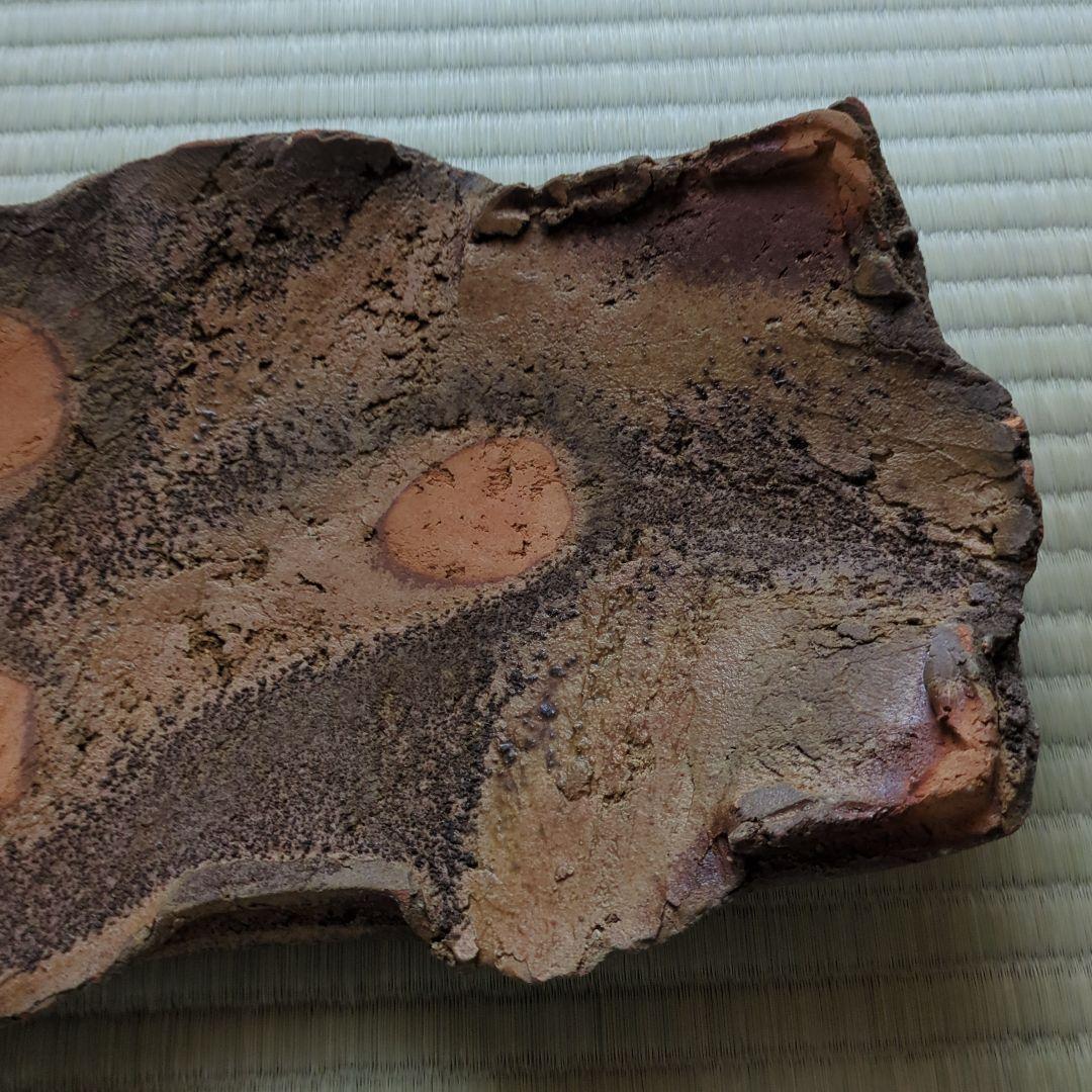 A 282 備前　　　作家物・角大皿　　（新品未使用品）