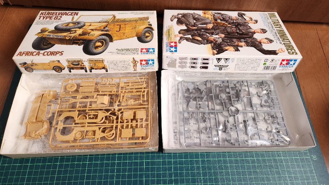 タミヤ 1/35 ドイツ軍IV号車、歩兵、ソフトスキン等 10点