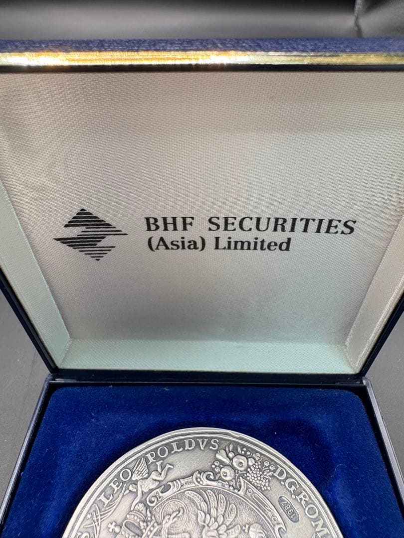 純銀 フランクフルト風景 純銀製メダル BHF SECURITIES
