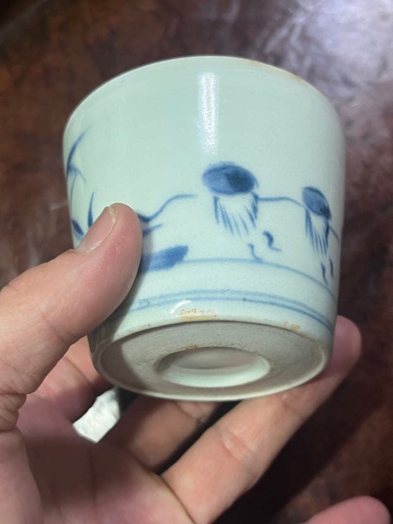 古伊万里 蕎麦猪口 そば猪口 舟曳 船 民藝 民芸 くらわんか - メルカリ