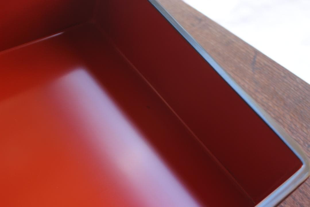 デッドストック！極上朱漆の美しい小ぶり四段重箱（検輪島塗懐石道具お重菓子重