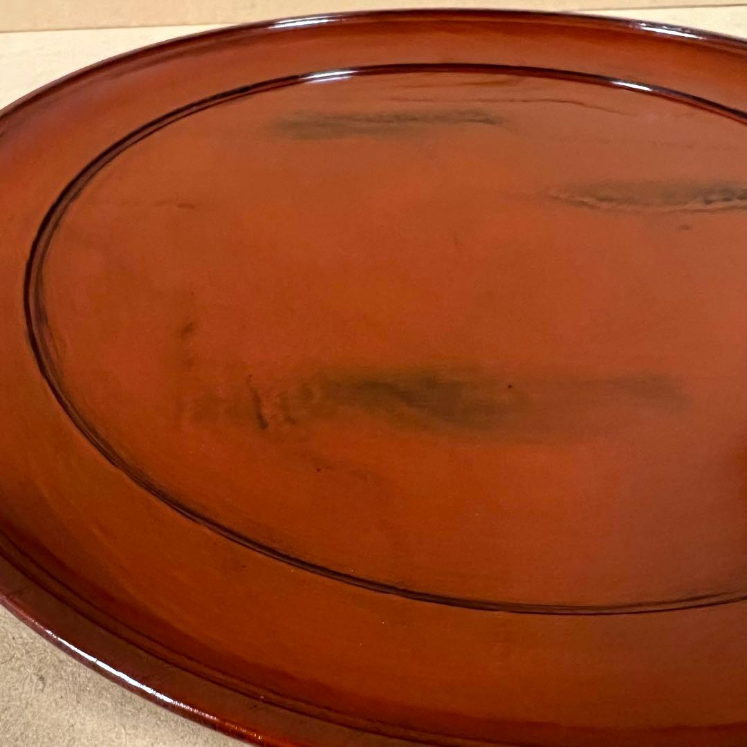 未使用 輪島塗 市中屋 木製漆器 丸盆 2客 茶道具 煎茶道具 正月