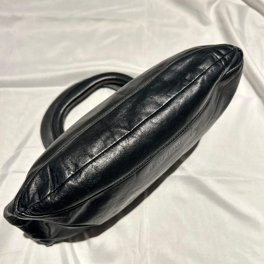 バッグ 00s archive miumiu leather hand bag