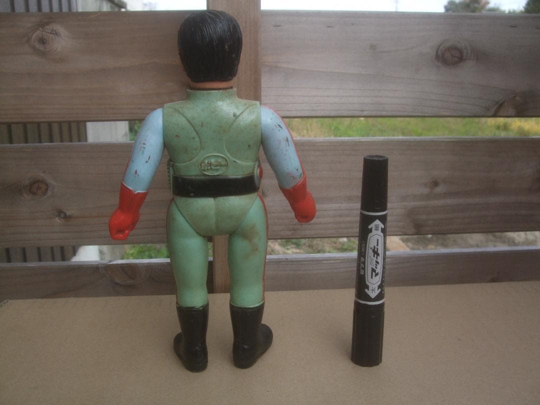 当時物☆ポピー 仮面ライダーX ソフビ ・マスク欠品・割れあり