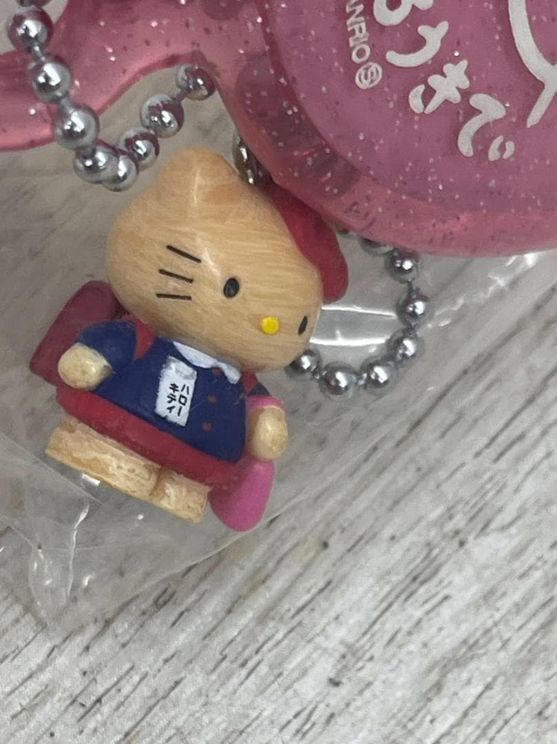 希少 当時物 ハローキティ 夕焼け マスコット付きハンドミラー 7種 03年