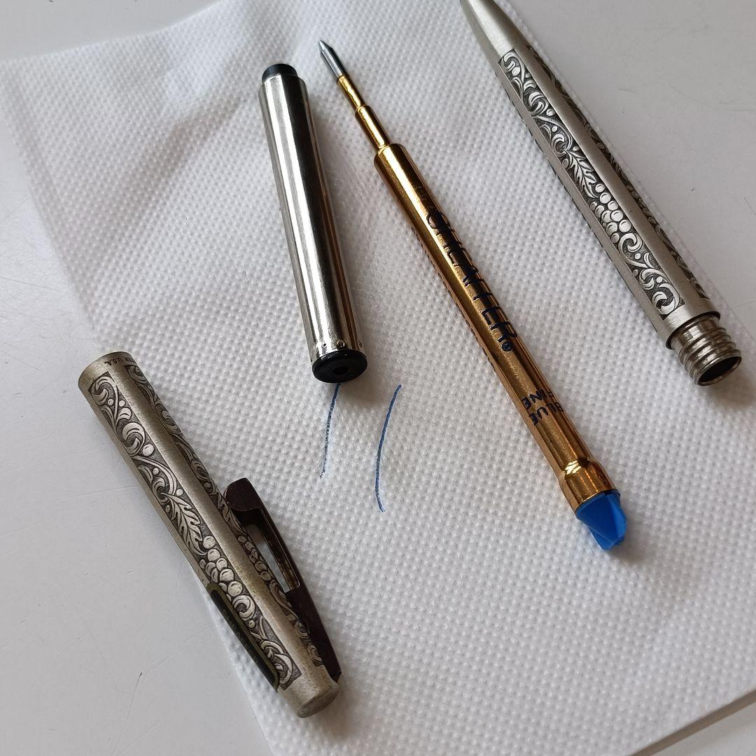 シェーファー スターリングシルバー ボールペン 葡萄柄