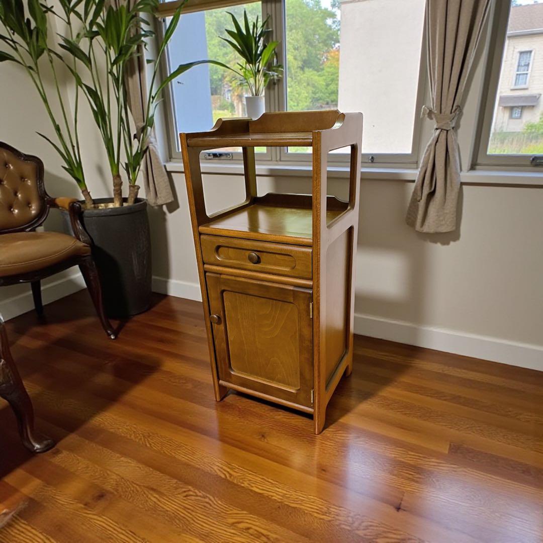 カリモク karimoku コロニアル 電話台 チェスト ヴィンテージ レトロ