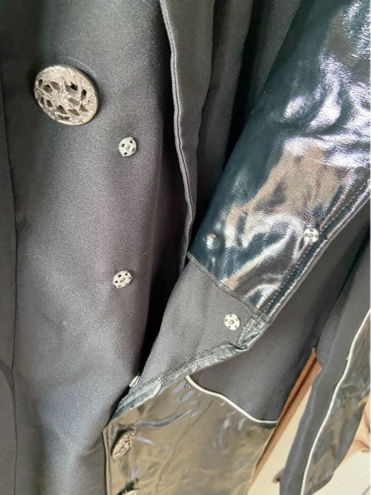 【美品】X JAPAN HIDE シルバーパイピング コスプレ衣装