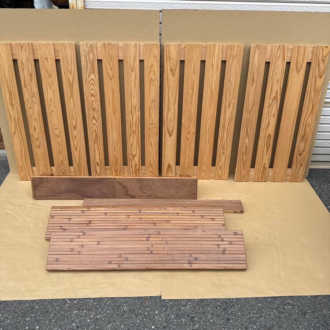 断捨離中　希少　梅里竹芸　シングルベット　竹製　【A-94】