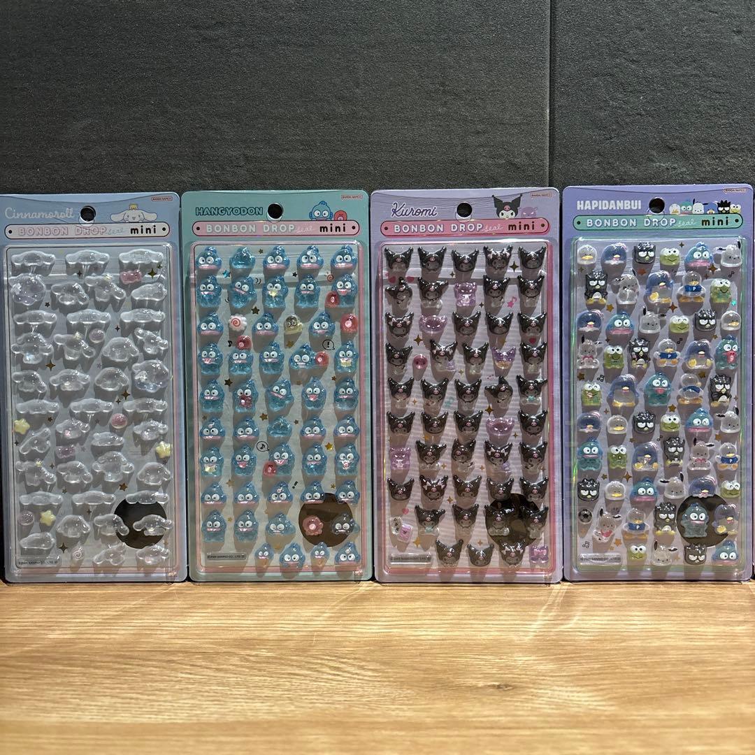 【サンリオ】ボンボンドロップシールmini全8種　 最新作